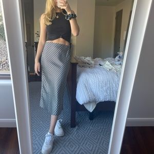 NWT nasty gal silk skirt
